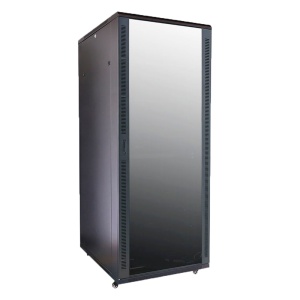 Armoire à rack de sol - jusqu'à 42u rack de 19 "(800 * 1000) - jusqu'à 800 kg de charge - avec ventilation et garnitures de câble - 4 ventilateurs, 2 plateaux et PDUS 6 prises - Assemblées