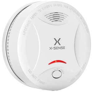 Autonomous Smoking X -Sense Detector - 10 Years Battery Duration - Alarm Indicator Light - 3M DB Sound Alarm - Test Button - Certified EN 14604