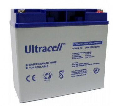 Batterie en gel 12V 22AH (181,5 x 77 x 168 mm) - Ultracell