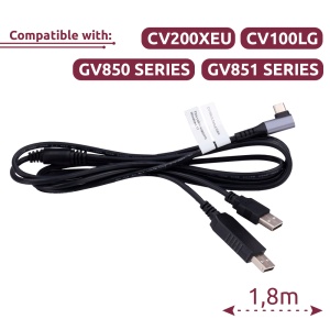 Câble de débogage - Câble de décoration 2 en 1 pour la configuration - L Type L -C à USB et USB Type -C - Longueur 1,8M