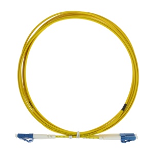 Cabo de ligação de fibra ótica - Fibra monomodo G657A2 de alto desempenho - Conectores LC UPC no formato dúplex - Comprimento exato de 3 metros - Revestimento exterior LSZH seguro - Compatibilidade de utilização genérica