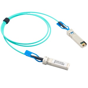 Cabo de ligação direta SFP28 ativo - Velocidade de transmissão de dados até 25Gbps - Módulos SFP28 integrados em ambas as extremidades - Ideal para Empilhamento entre Switches - Comprimento físico do cabo de 3 metros - Cabo ótico de alta eficiência
