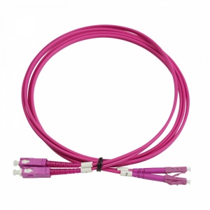 Cabo Duplex F.O.Multimodo OM4 Pré-conectorizado para Interior LSFH "LC/PC-SC/PC" 2m