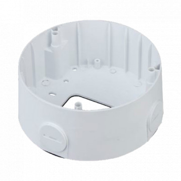 Caja de conexión - A cámaras cúpula motocicleta - Adaptar a usar interior - Liga de aluminio e SECC - Instalación em techo ou muro - Pasa-Cables | Blanco