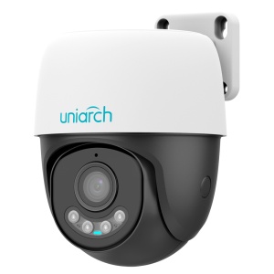 Cámara domo IP Uniarch - 3 MP | Lente de 4 mm | MicroSD de 512 GB - Seguimiento automático - IR 30 m | Luz blanca 10 m | DWDR - Wi-Fi | Micrófono | Altavoz | IP66