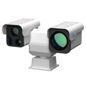 Câmara térmica Raythink PC5 series - Sensor térmico 1280x1024 VOx não arrefecido 12μm - Sensibilidade térmica ≤40mK@25°C,F#1.0,25Hz - Sensor visível 1/1.8" 4Mpx CMOS - Lente térmica 30~150mm (zoom 5X)) - Lente visível 10~550mm (zoom 55X))