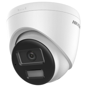 Cámara Turret IP Hikvision gama Value - Resolución 4 Mpx (2688×1520) | Lente 4 mm - Luz dual 30 m | WDR 120 dB - Detección de movimiento 3.0 - Micrófono integrado | PoE - Grado de protección IP67