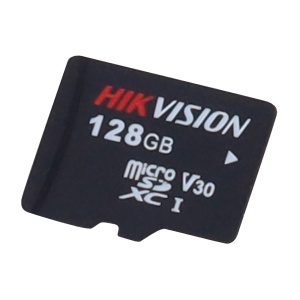 Cartão de Memória Hikvision - Tecnologia 3D TLC NAND - Capacidade 128 GB - Classe 10 | Velocidade de escrita 85 MB/s - Mais de 3000 ciclos de leitura/escrita - Adequado para dispositivos de Videovigilância