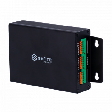 Cártido Elegante - Caja de aporte e salidas de alarma - 16 Aporte de alarma - 6 Salidas de relé - Enchufar y Jugar / Comunicación USB - Compatible con Cártido Elegante DVRS e Nvrs