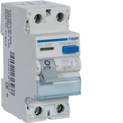 CFC225p - Inter. Diff. 2p 25a 300 mA AC 2M Hager EAN: 3250611613237