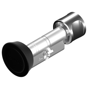 Cilindro inteligente S50 - Abertura com TAG NFC ou APP móvel - Sem necessidade de bateria (alimentado por NFC) - Dimensões 30 (interior) x 30 (exterior) mm - Comprimento ajustável com ILOQ-S50-EXTENSION-x - Exterior IP65 | Maçaneta interior