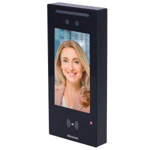 Controlo de acesso IP65 - Facial, cartão MF, NFC, BLE e QR | 1 relé - 20.000 utilizadores | 50.000 registos - Controlador integrado | Wiegand e RS485 - 5" IPS | TCP/IP e PoE - Ligação através da Cloud