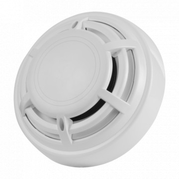 Conventional temperature increase detector - EN54 Part 5 Certificate - Double Alarm LED for your visualization from anywhere - made of ABS material with heat resistance - does not include base - compatible with v2 bases.
