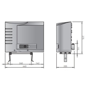 CROSS19V - Solenoide a usar intensivo a puertas hasta 1.800 kg, motor tres fases de 400 VCA con fin de curso magnético