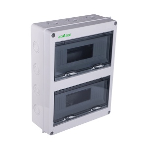 Cuadro de distribución - Número de módulos: 24 - Estanco / Válido para exterior - Compatible con protecciones eléctricas - Para montaje en carril DIN - 415 x 300 x 140 mm