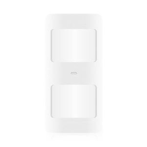 Detector PIR imune a animais domésticos - Sem fios - Antena interna - Indicador LED de carga de bateria baixa - Faixa de detecção 8 m / 110º - Alimentação 2 pilhas AA 1.5 V LR6