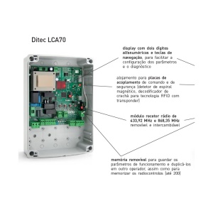 DITEC - Quadro electrónico LCA70 para motores 230Vac