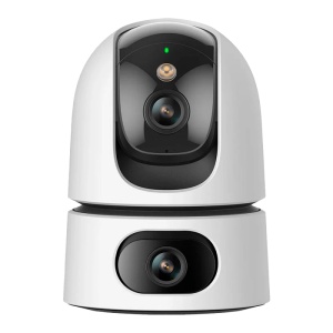 Double Lens WiFi Chamber Heed 3 + 3 MPX - Mouvement automatique et suivi - 3,6 mm / IR 15M Lens - Détection humaine et sonora - Audio / Siène bidirectionnel - Life Ideo Application