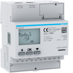 ECA300C - Central Measurement 3F Ti 1-5A 4m MID HAGER EAN AGARDIO: 3250612231263