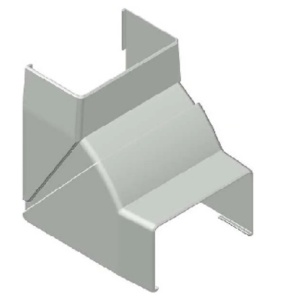 EFAPEL - 10292RBR Innenwinkel var zum Rutschen 180x50 Weiß - 5603011595753