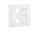 EFAPEL - 50773TBM CENTRE POUR TOM R -TV -SAT 2XRJ45 BRANC MATE - 5603011630041