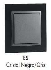 Efapel - 90910The Simple Black/Gris Mirror - 5603011607951