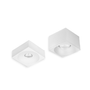 ESL4014ww -PT - 100113100008 - Square LED ceiling applique 4W 3000k IP44
