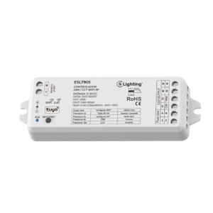 ESL7905 - 100100900038 - Contrôleur DIM / CCT 12-36VDC 2X5A (10A) 360W PUSH