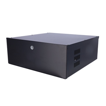 Geschlossenes Metallgehäuse für DVR – speziell für CCTV – für Rekorder bis zu 4 HE Rack – Camlock – Lüfter im Lieferumfang enthalten – Qualität und Widerstandsfähigkeit