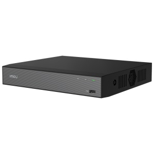 Gravador NVR Wi-Fi para câmaras Imou - 10CH vídeo IP / Wi-Fi 6 Duplo - Compressão H.265 / H.264 - Largura de banda 90Mbps - Saída HDMI e VGA 4K - Suporta 1 disco rígido até 16TB