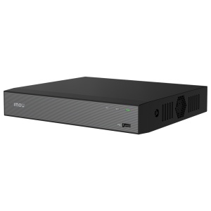 Gravador NVR Wi-Fi para câmaras Imou - 18CH vídeo IP / Wi-Fi 6 Duplo - Compressão H.265 / H.264 - Largura de banda 90Mbps - Saída HDMI e VGA 4K - Suporta 1 disco rígido até 16TB