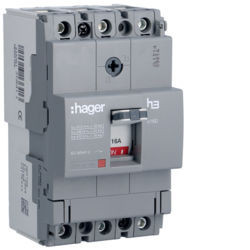 HDA016L - Disjuntor x160 TM 3P-3D 16A 18kA HAGER EAN:3250613136413