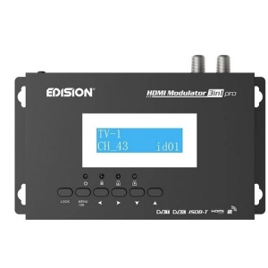 HDMI-Modulator „3-IN-1“ Pro für DVB-T/DVB-C/ISDB-T mit Loop-through-HDMI und IR-Tx – EDISION