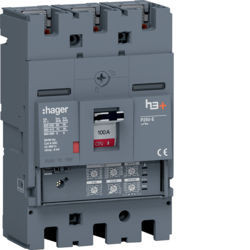 HET100JR - Disjuntor P250 LSI 3P-3D 100A 70kA HAGER EAN:3250613176228