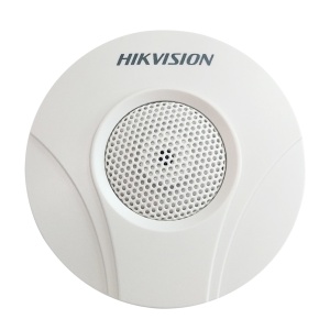 Hikavision Microphone - External / Omnidirectional - High quality anti -interference - 70 m2 Sensitivity -34db - RCA / Jack DC12V Audio - Plastic Box