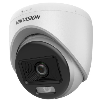 Hikvision - Câmara Dome 4en1 Gama Value - Resolução 1080p (1920x1080) - Objetiva 3.6 mm | Gama de luz híbrida 20 m - ColorVu: imagem a cores 24 horas - Adequado para utilização em interiores | microfone incorporado