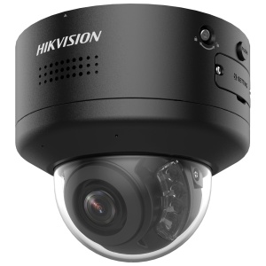 HIKVISION DOME IP CAMERA PRO 4 MPX - LEAN VARIFOCALE MOTORISÉ 2,8 ~ 12 mm - Sirene et lumière dissuversée | Microphone à double tableau - Poe + | Audio | Alarmes | ColorVu | MicroSD - Hybrid Light 40m | Détection de mouvement 2.0 - ACUSENSE | Reconnaissance faciale |