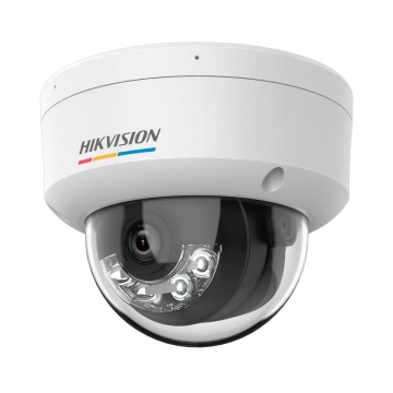 Hikvision Dome IP-Kamera – Wertebereich | microSD 256 GB - 2 MP | 2,8 mm Objektiv | ColourVu - IV 30 m | DWDR | Bewegungserkennung 2.0 – PoE | H.265+| IP67 | IK08 | Eingebautes Mikrofon – WEB, CMS-Software, Smartphone und NVR