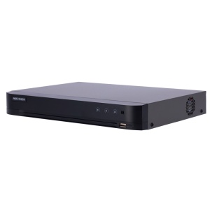 HIKVISION DVR 5N1 GAMA PRO - 4 CH HDTVI / HDCVI / AHD / CVBS - jusqu'à 6 canaux IP - Résolution d'entrée maximale 3K - ACUSENSE (2 CH) | Collection de visage | 1 HDD - Détection de mouvement 2.0 sur tous les canaux