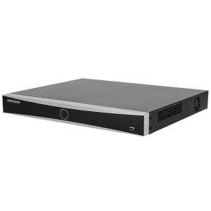 Hikvision - PRO Range - NVR-Recorder 8 CH IP / 8x POE-Ports af/at - Maximale Auflösung 32 Mpx: Alarme: AcuSense - Bandbreite 96 Mbit/s | Unterstützt 2 Festplatten – AcuSeek, textbasierte Suche bis zu 8 CH