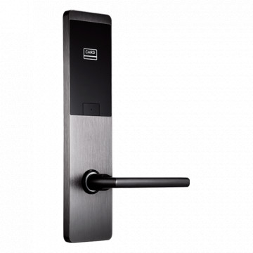 Hotel Lock - MF Card Opening - BackSet 62.5 mm | Left Opening - Autonomous 4 x AA Batteries - Emergency Bombin - Management with Zkbesecurity Hotel software