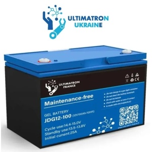 JDG12-100 - Bateria solar de gel ULTIMATRON 110Ah C10 125Ah C100 12V