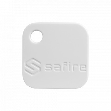 Key holder proximity tag - ID by radio frequency - Passive MF: White - High Frequency 13.56 MHz - Light and Portable - Maximum Safety