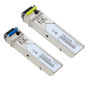 Kit de módulos transcetores SFP - Padrão de velocidade Ethernet 2.5GBASE-LX - Conector de tipo LC Simplex BiDi integrado - Distância operacional até 3Km - Fibra monomodo para ligações de longo alcance - Taxa de velocidade de transmissão de dados até 2.5 G