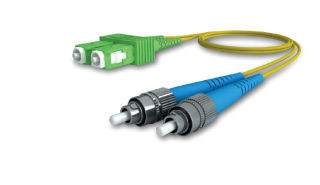 LM-100D9FCUSCA - Patch Cord jumper FC/UPC - SC/APC monomode 9/125 Duplex 10m LSZH LIGHTMAX