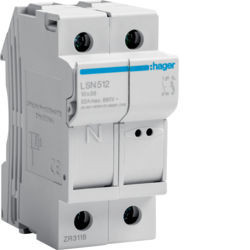 LSN512 - Circuits 1p+N 32A 400V L38 2m HAGER EAN: 3250614120121