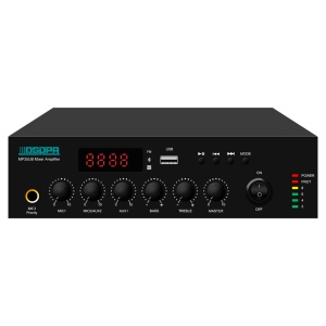 Mini-Digitalmixer - 100-V-Verstärker - USB-Player / UKW-Radio / Bluetooth - Nennleistung 35 W - Line-Ausgang - Unterstützt Fernbedienung