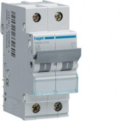 MMN201 - Breaker magnétique 2P 1,25A 25KA 2M HAGER EAN: 3250614440014