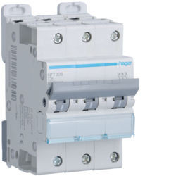 NFT306 - Breaker 3p 6a C 6/10ka 3m Hager Ean: 3250614635649