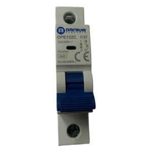 OPE132C - DISJUNTOR 32A 1 POLO 4,5KA CURVA C OMNIUM ELECTRIC